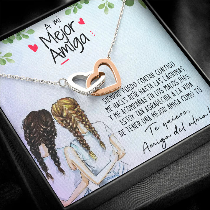 Collar con tarjeta de dedicatoria
