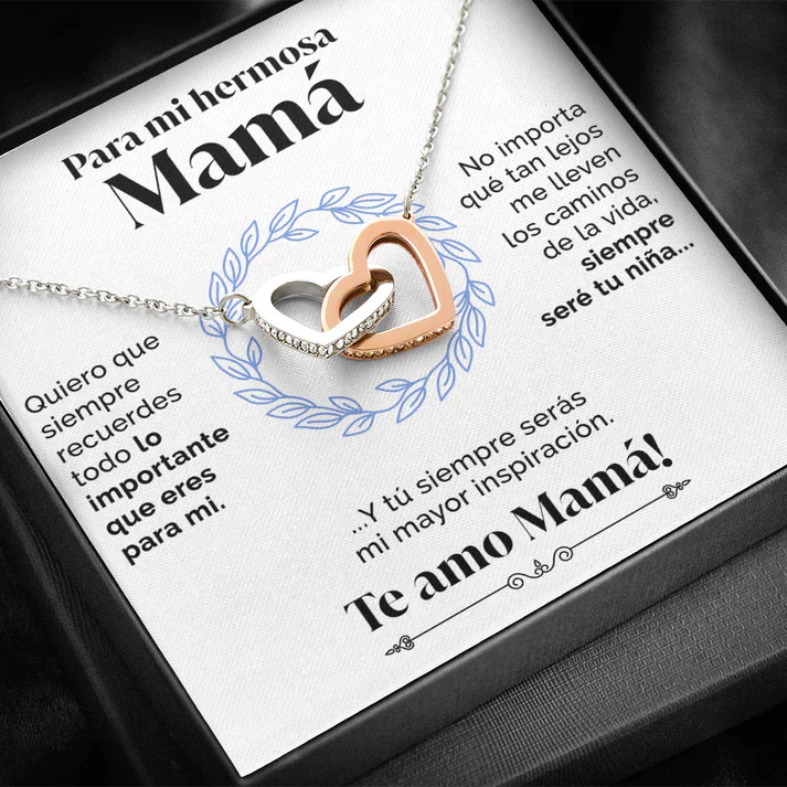 Collar con tarjeta de dedicatoria