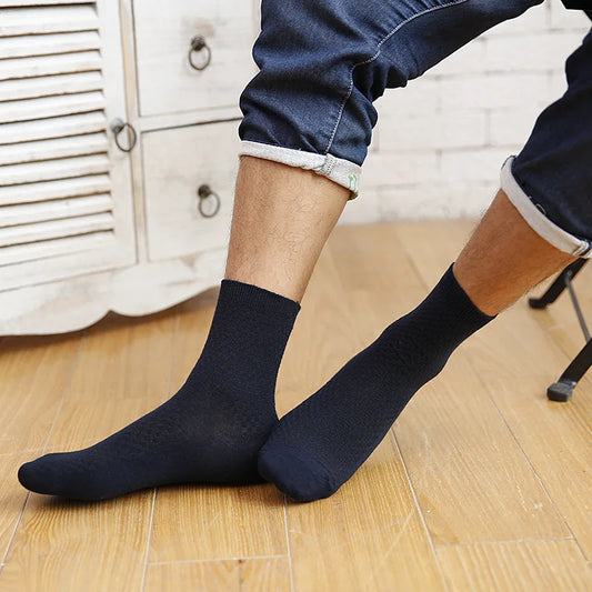 10 Pairs Men's Bamboo Fiber Socks