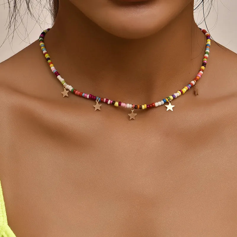 Several delicate necklaces