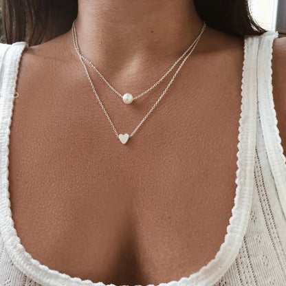 Several delicate necklaces