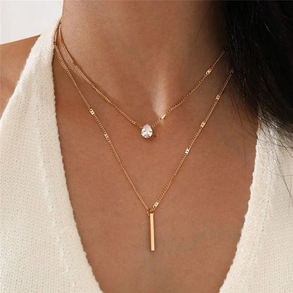 Several delicate necklaces