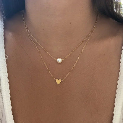 Several delicate necklaces
