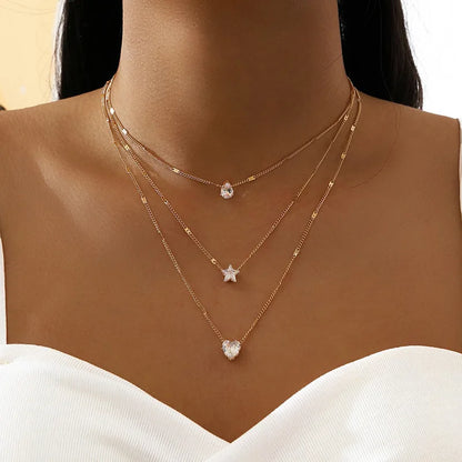 Several delicate necklaces
