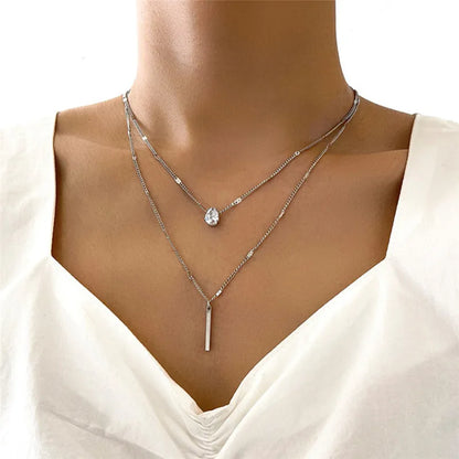 Several delicate necklaces