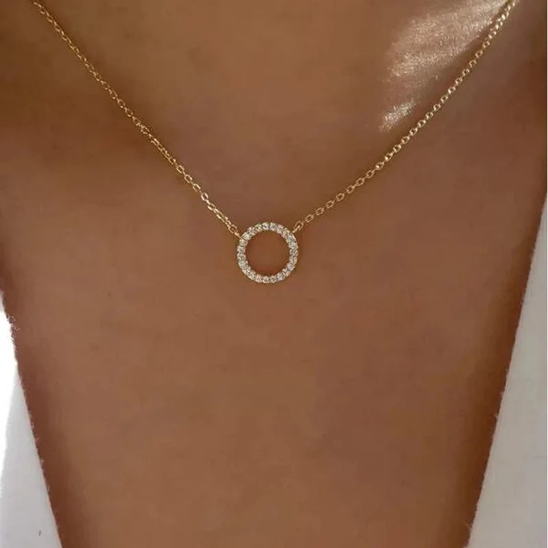 Several delicate necklaces