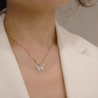 Several delicate necklaces