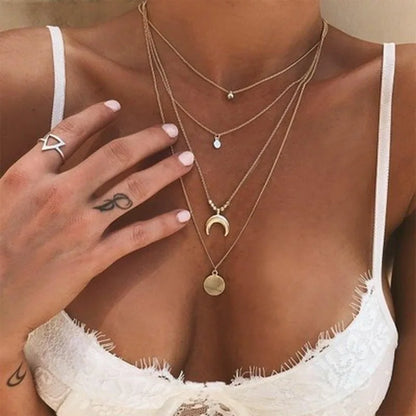 Several delicate necklaces