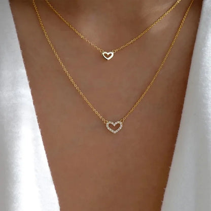 Several delicate necklaces