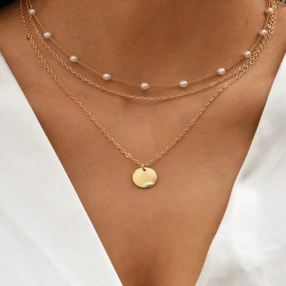 Several delicate necklaces