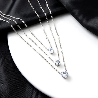 Several delicate necklaces