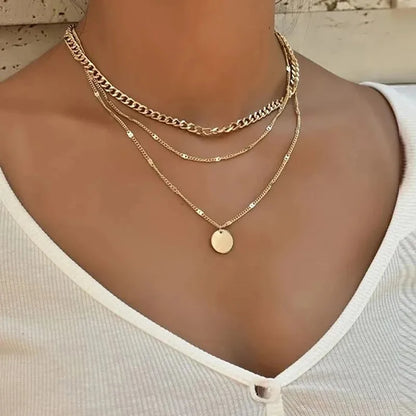 Several delicate necklaces