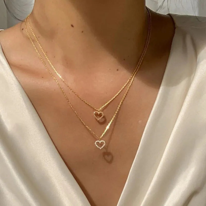 Several delicate necklaces