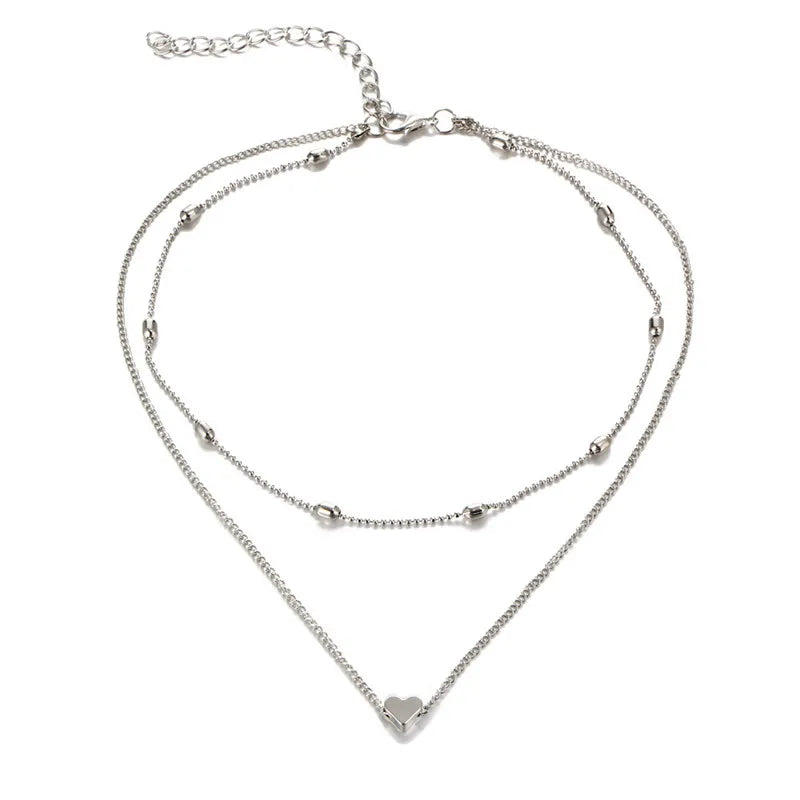 Several delicate necklaces
