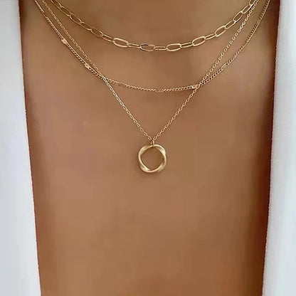 Several delicate necklaces