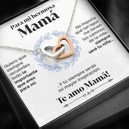 Collar con tarjeta de dedicatoria
